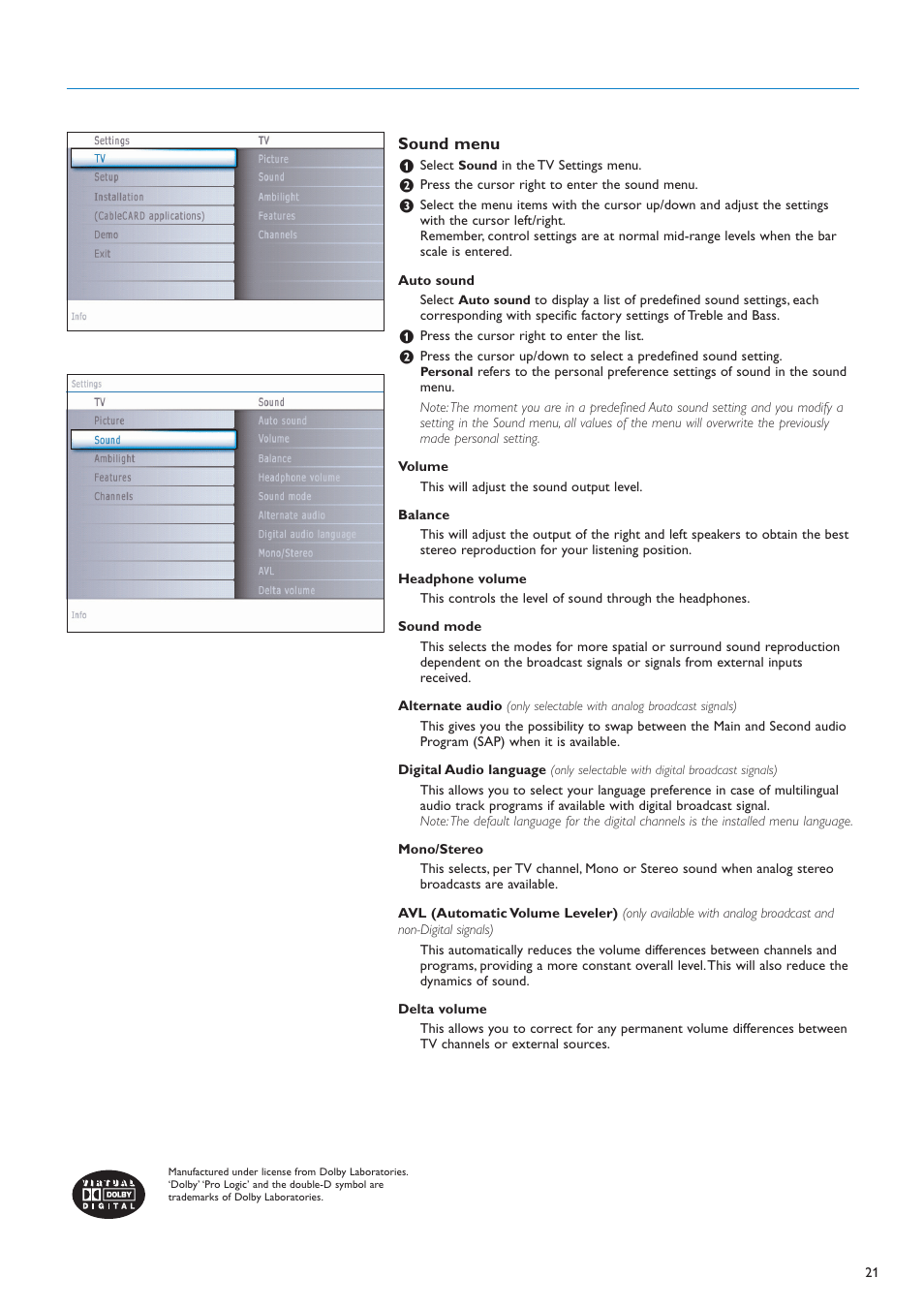 Philips 42PF9730A-37 User Manual | Page 23 / 54