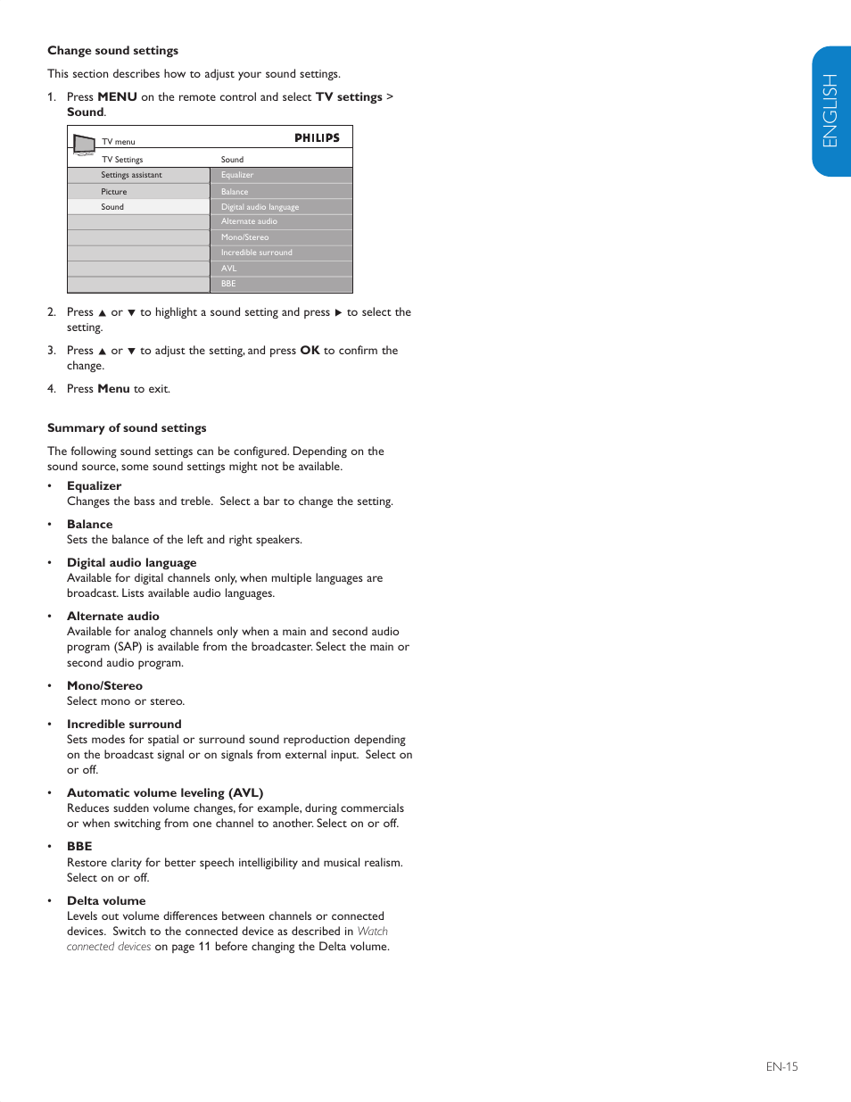 English française esp añol | Philips 42PFL5603D-F7 User Manual | Page 16 / 44