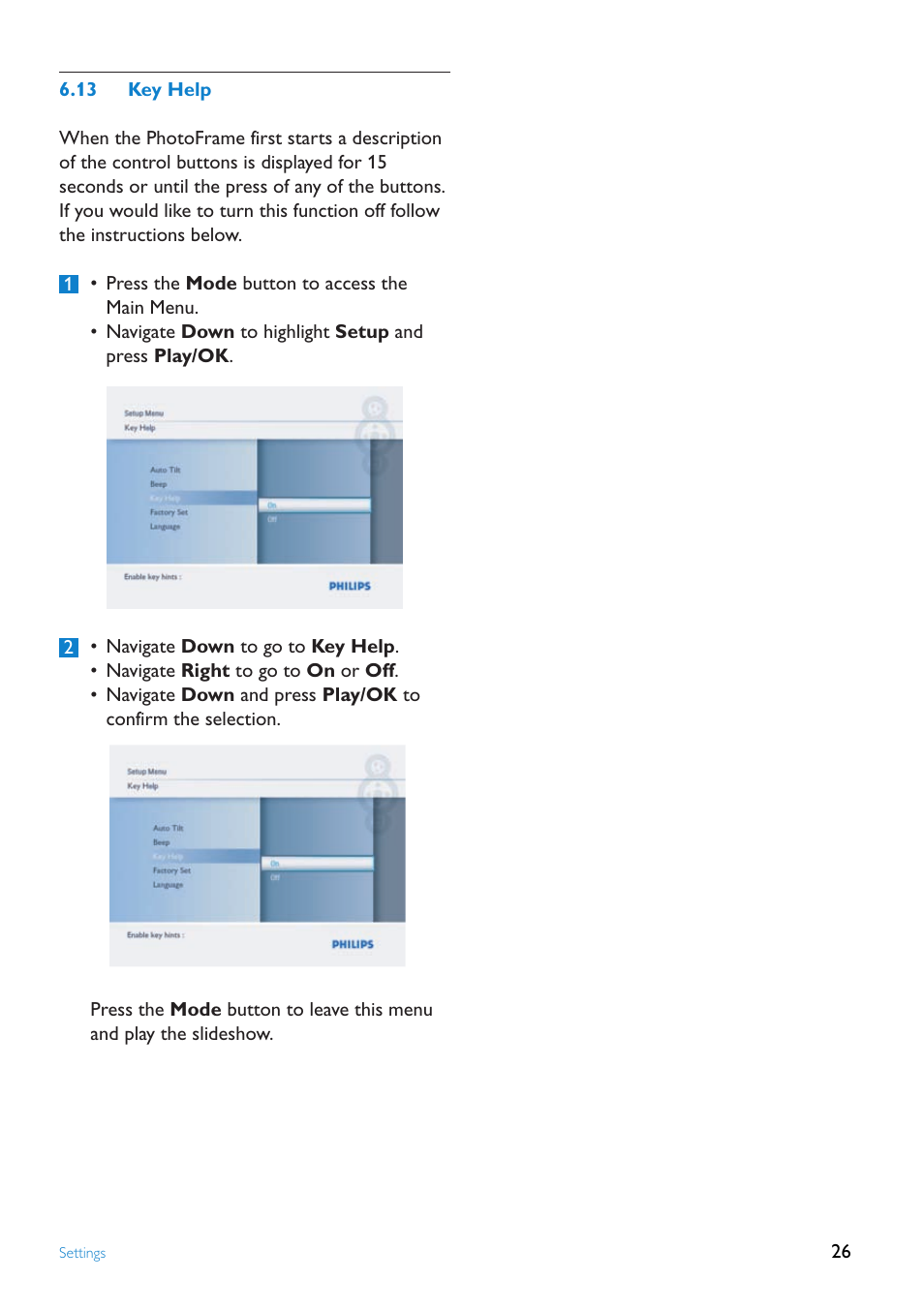 Key.help | Philips 8FF2FPW-37B User Manual | Page 26 / 32