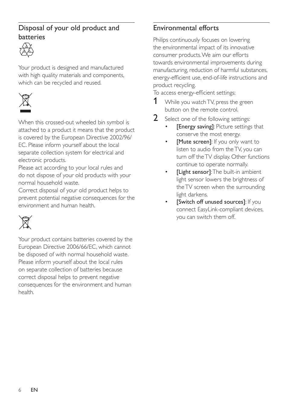 Philips 32PFL3506H-12 User Manual | Page 10 / 55