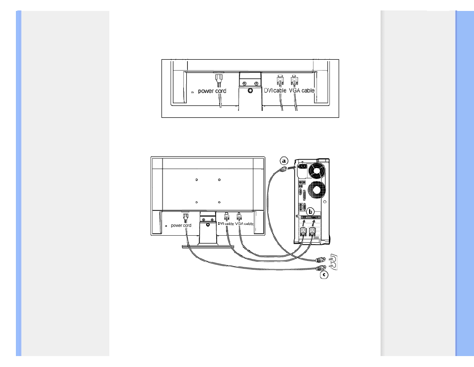 Connecting to your pc | Philips LCD widescreen monitor 220V1SB 22"w V-line 1680x1050 - Format 1610 User Manual | Page 36 / 79