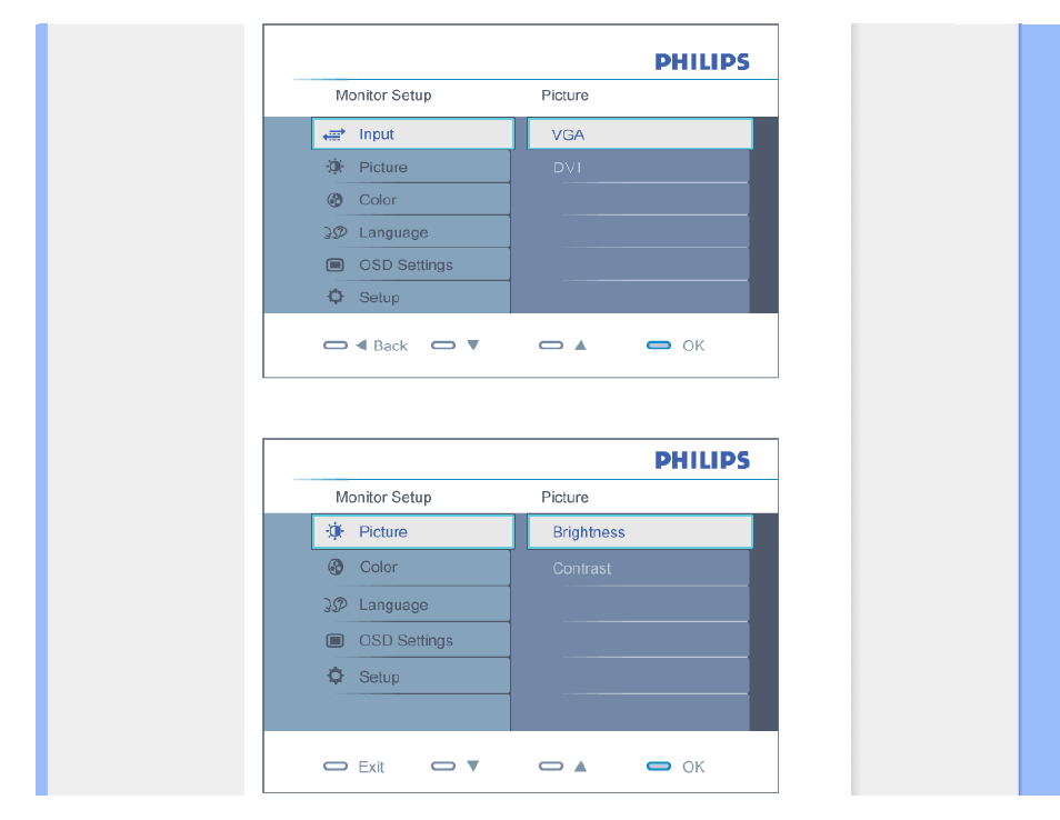 Analog model | Philips LCD widescreen monitor 220V1SB 22"w V-line 1680x1050 - Format 1610 User Manual | Page 44 / 79