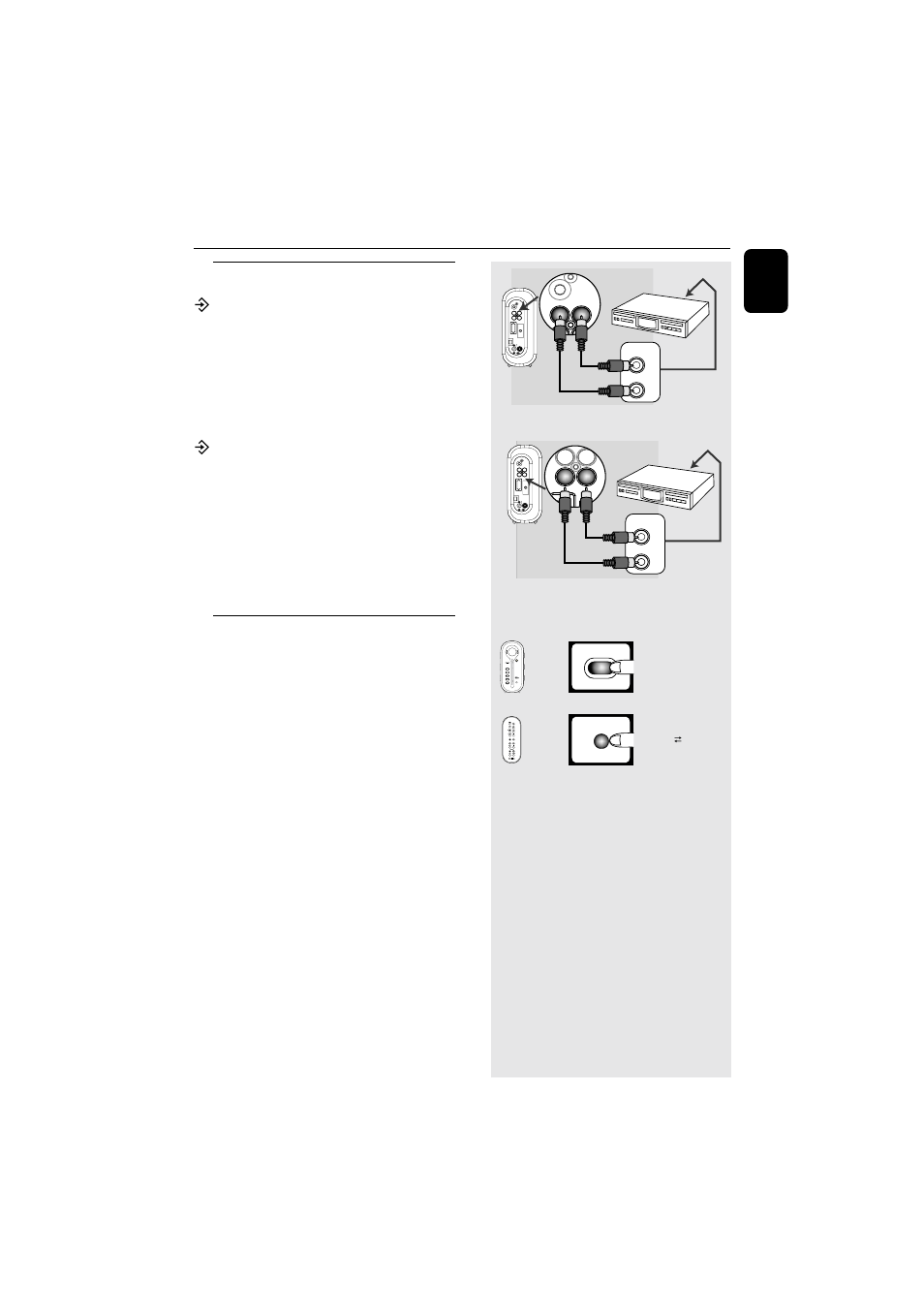 Other connections, Connecting external devices, Listening to an external source | Philips MZ120037 User Manual | Page 23 / 25