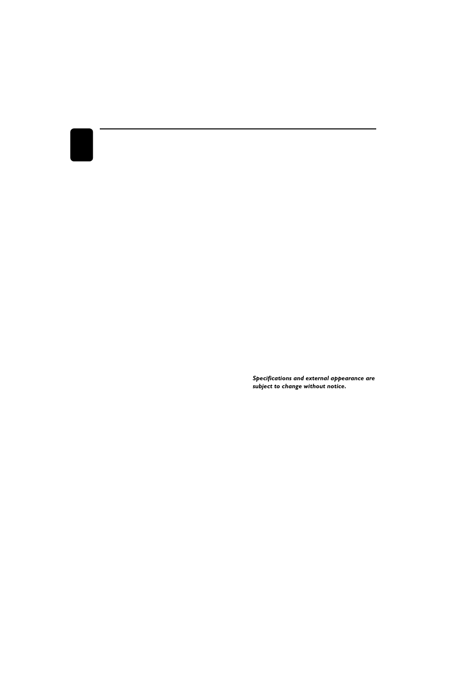 Specifications | Philips MZ120037 User Manual | Page 24 / 25