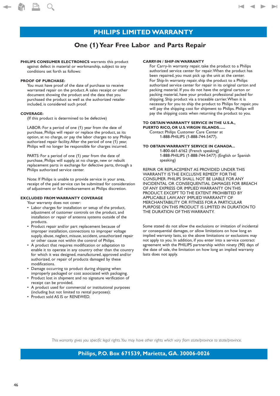 Philips 32PF9630A-37B User Manual | Page 50 / 52