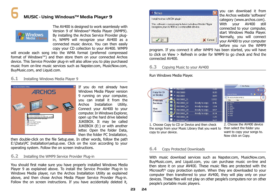 ARCHOS AV400 Series User Manual | Page 12 / 39