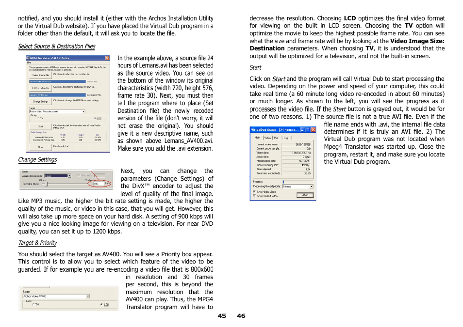 ARCHOS AV400 Series User Manual | Page 23 / 39