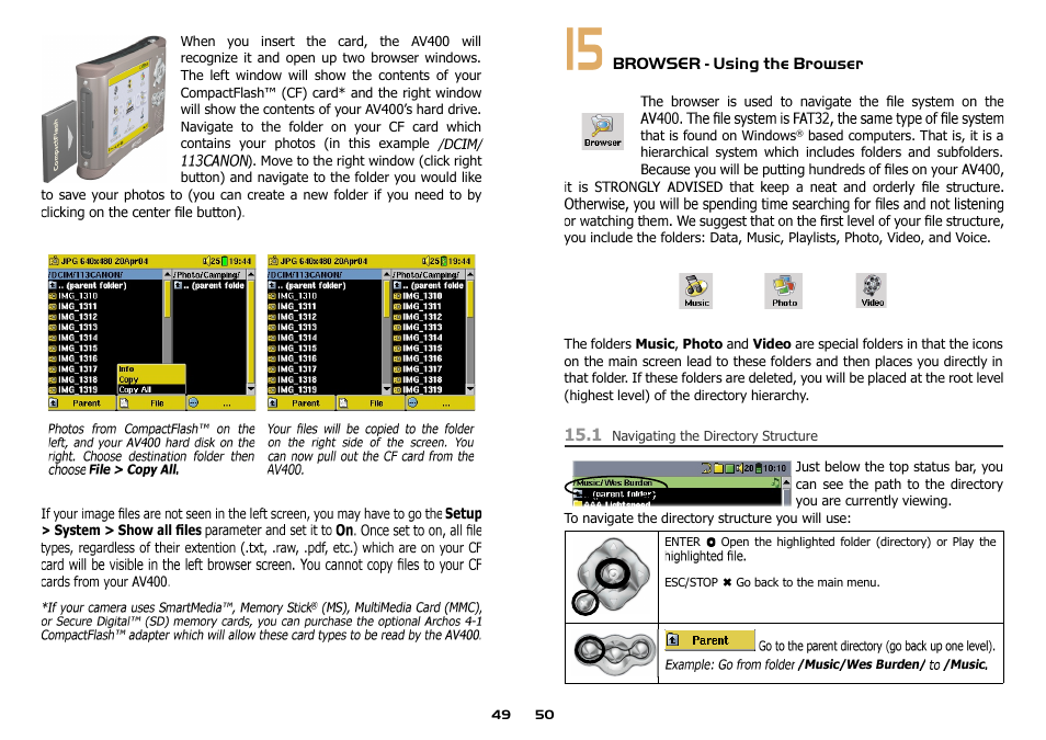 ARCHOS AV400 Series User Manual | Page 25 / 39