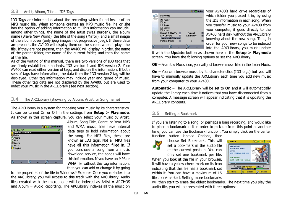 ARCHOS AV400 Series User Manual | Page 7 / 39