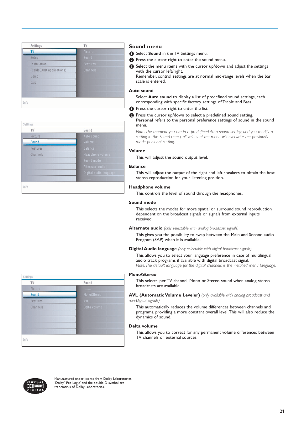 Philips 50PF7220A-37 User Manual | Page 23 / 48