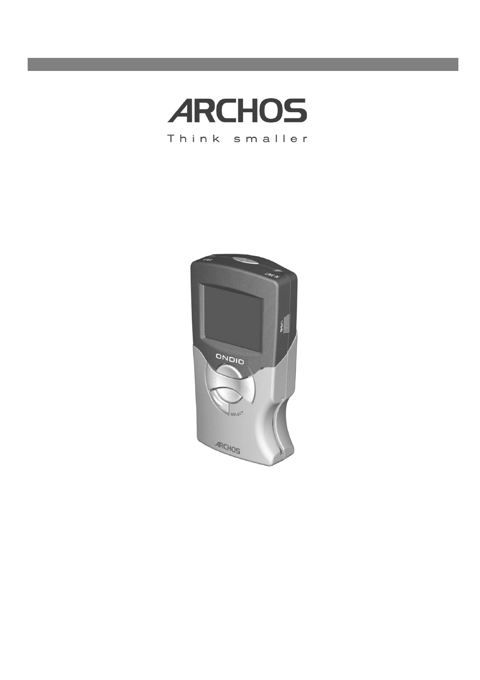 ARCHOS Key FM Recorder 128 MB MP3 Player/Recorder/FM Stereo Radio User Manual | 29 pages