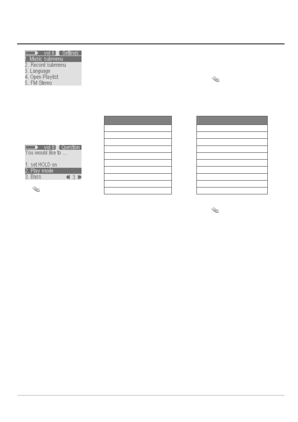4 how to adjust the sound settings | ARCHOS Key FM Recorder 128 MB MP3 Player/Recorder/FM Stereo Radio User Manual | Page 13 / 29