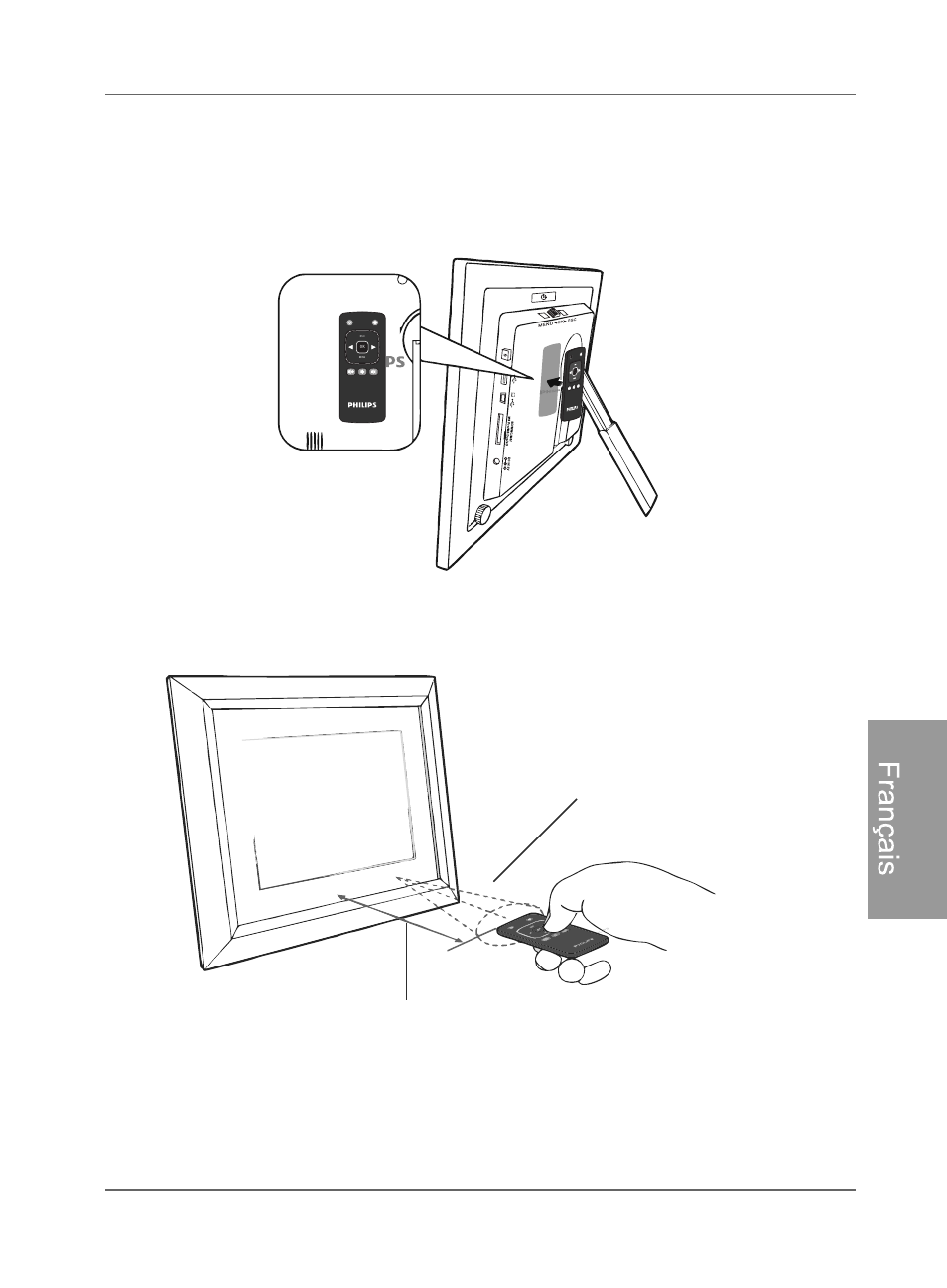 Utilisation de la télécommande, Franç ai s | Philips SPF4480X-G7 User Manual | Page 154 / 210