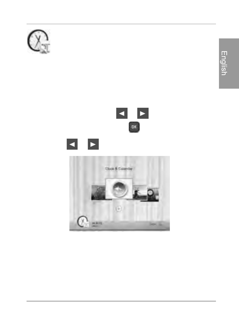 Using clock (ez access button), Selecting a clock skin | Philips SPF4480X-G7 User Manual | Page 48 / 210