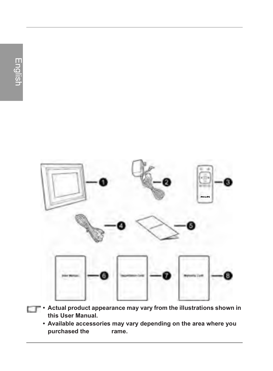 What’s in the box, Engl is h | Philips SPF4480X-G7 User Manual | Page 7 / 210