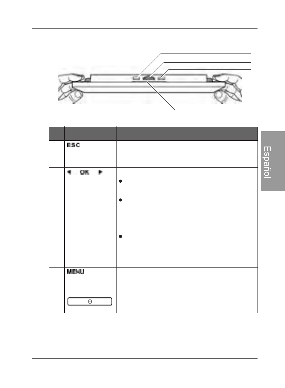 Utilización de los botones de control, Es paño l | Philips SPF4480X-G7 User Manual | Page 80 / 210