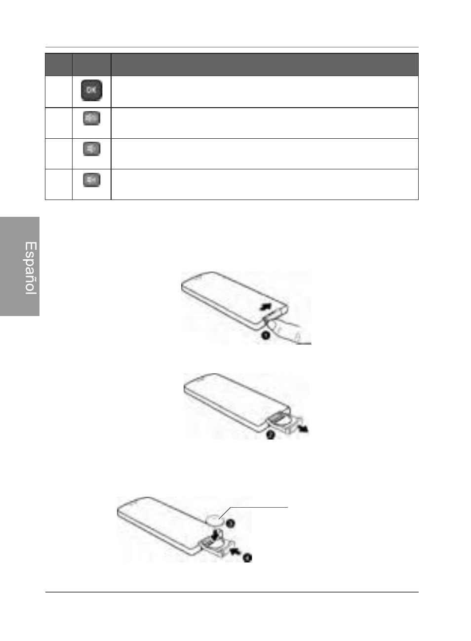 Reemplazo de la pila del control remoto, Es paño l | Philips SPF4480X-G7 User Manual | Page 83 / 210