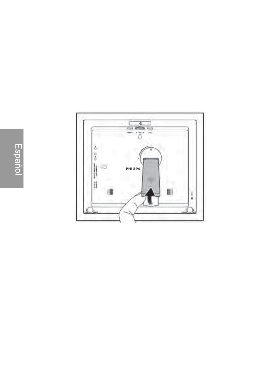 Comienzo, Paso 1: utilización del pedestal trasero ajustable | Philips SPF4480X-G7 User Manual | Page 85 / 210