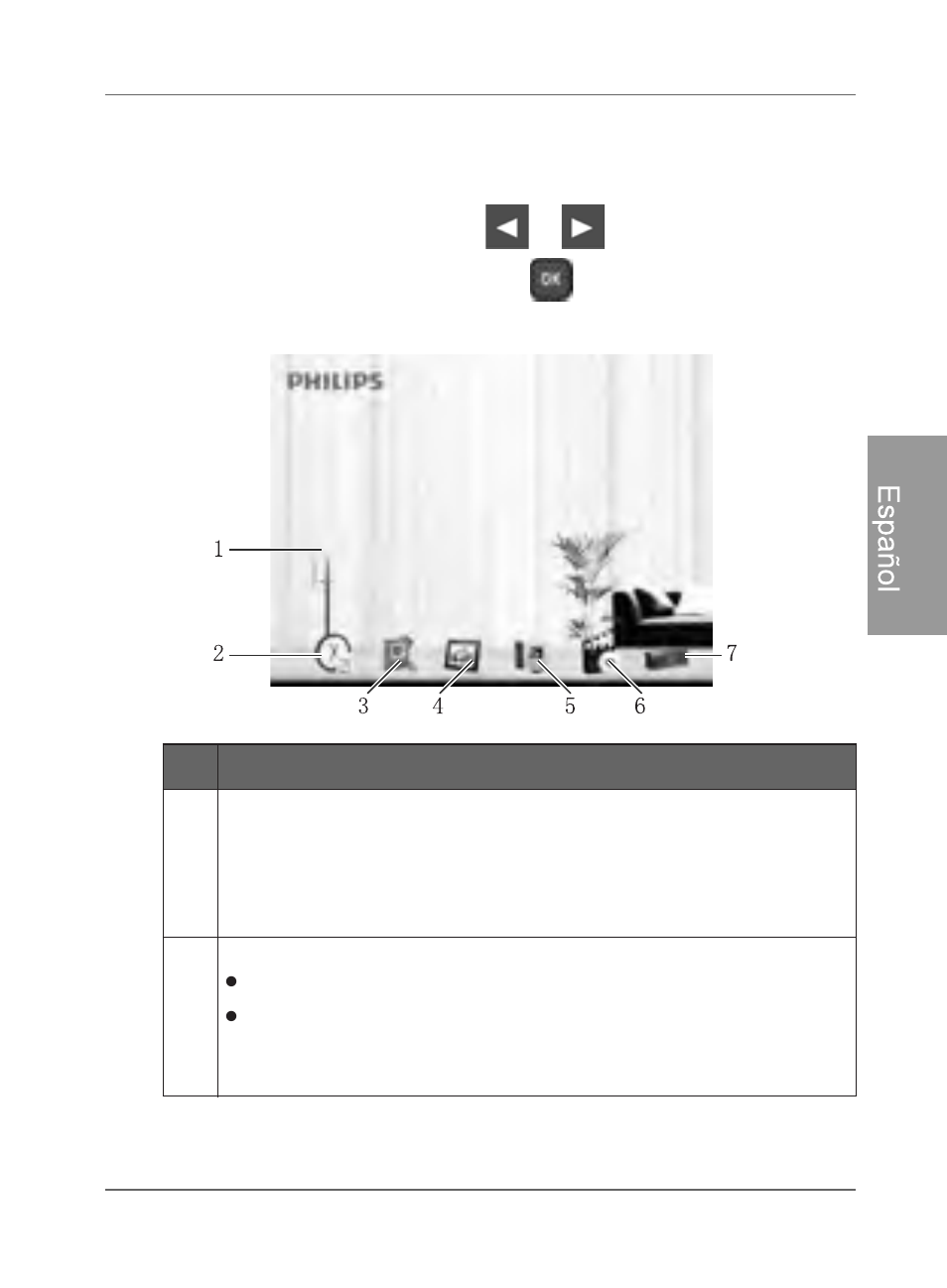 Utilización del menú principal, Es paño l | Philips SPF4480X-G7 User Manual | Page 96 / 210