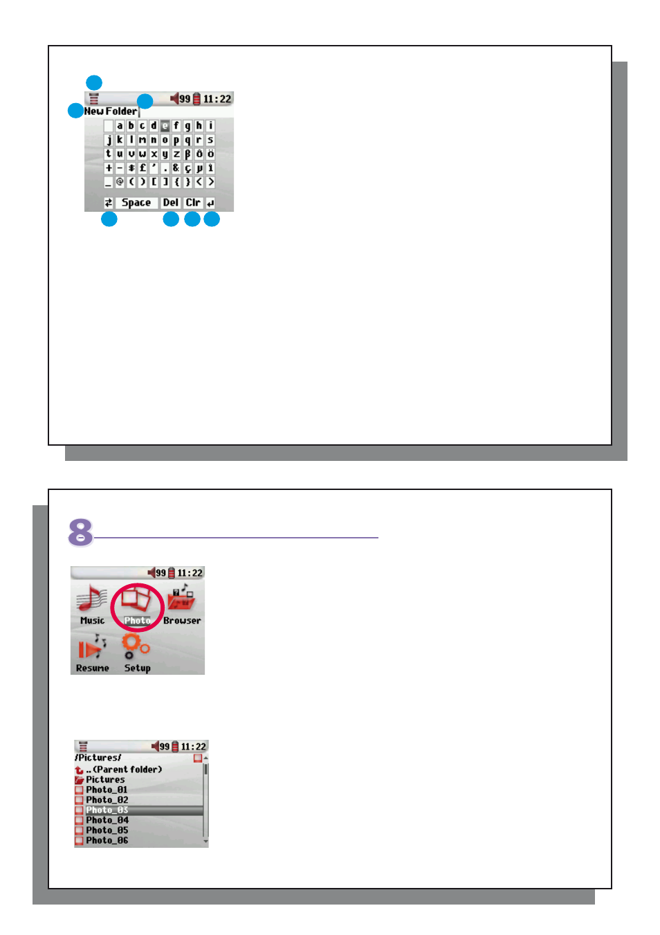 Viewing photos with your archos™ 204 | ARCHOS 204 User Manual | Page 16 / 24