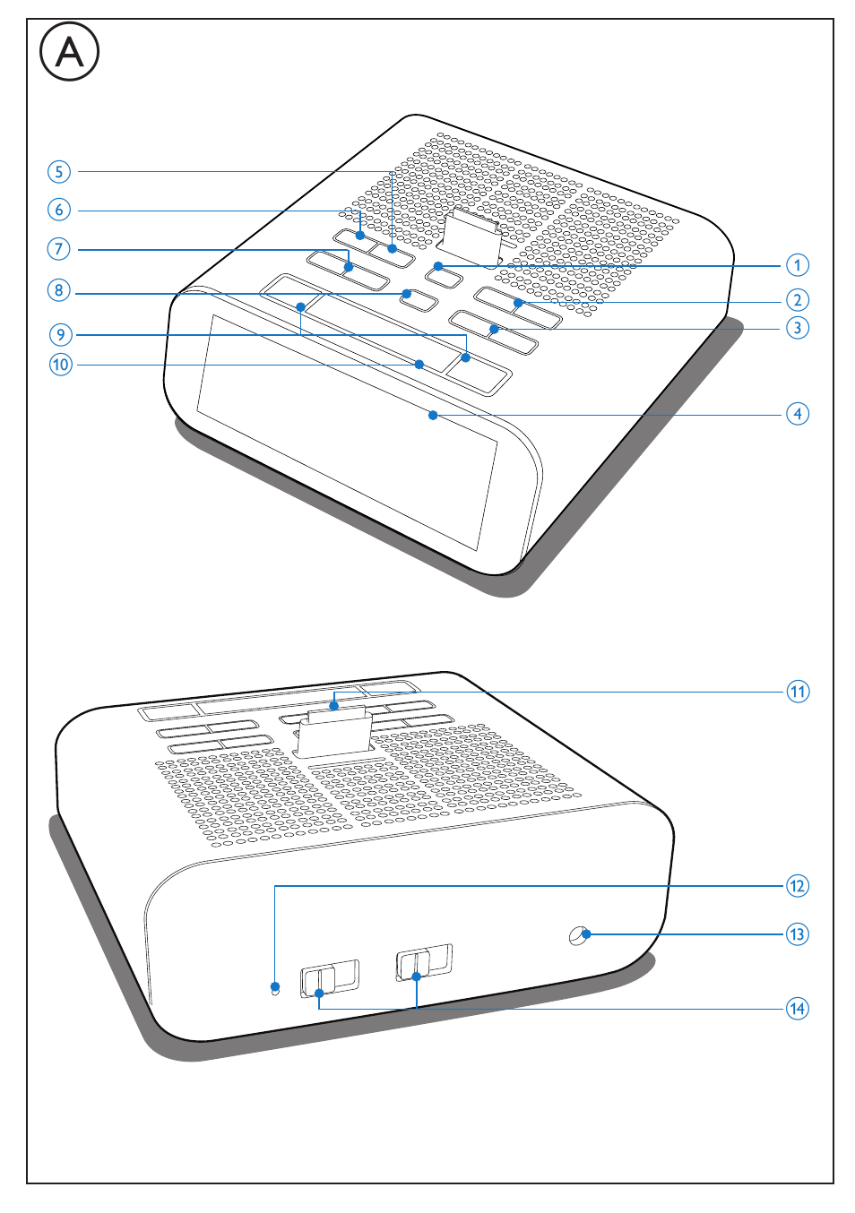 2 your clock radio, Introduction, What’s in the box | Overview of the main unit | Philips AJ3270D-37 User Manual | Page 2 / 28