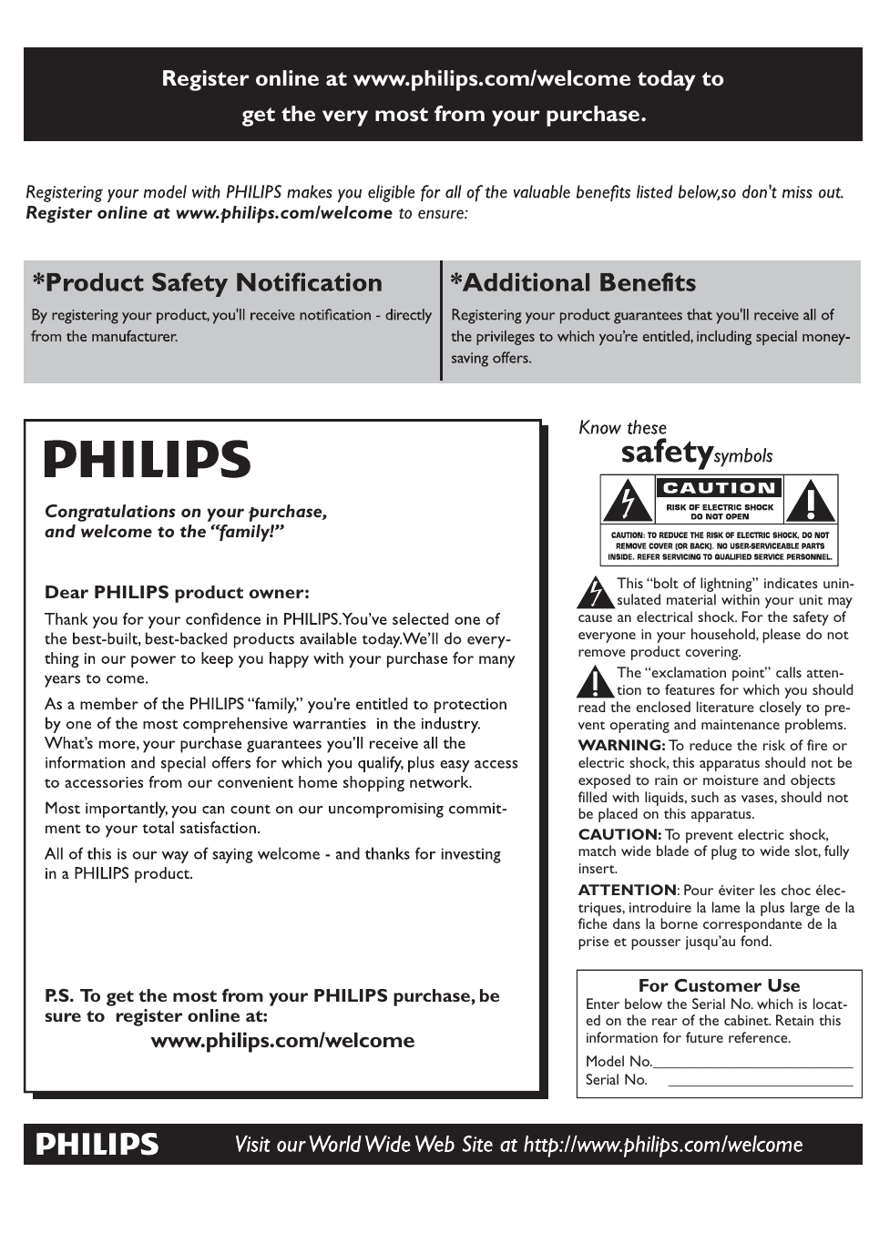 Philips AJ3270D-37 User Manual | Page 26 / 28