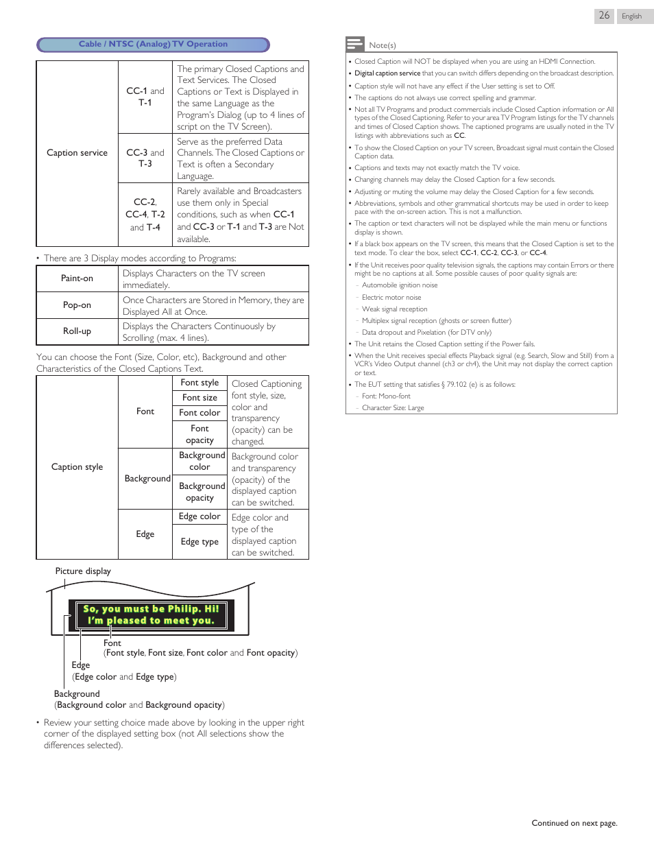 Philips 3000 series LED-LCD TV 32PFL3509 32" class-po User Manual | Page 26 / 39