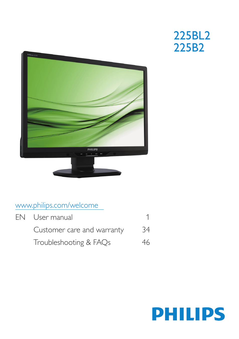 Philips 225B2CS-00 User Manual | 55 pages