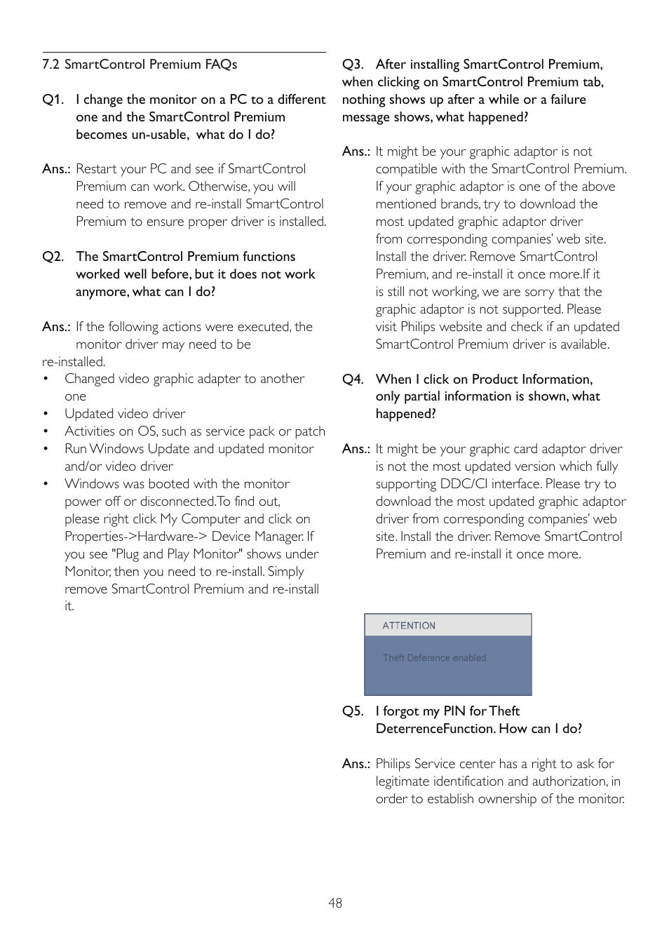 Philips 225B2CS-00 User Manual | Page 50 / 55