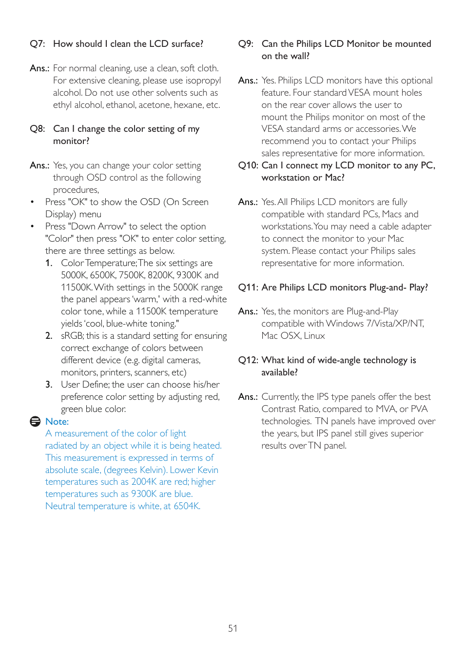 Philips 225B2CS-00 User Manual | Page 53 / 55