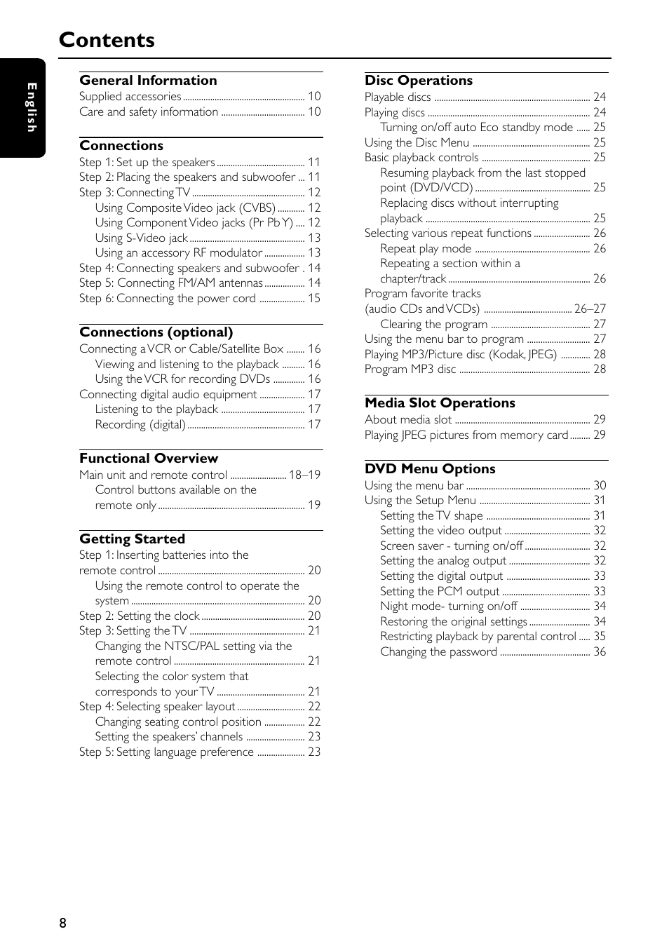 Philips MX5500D-99 User Manual | Page 10 / 50