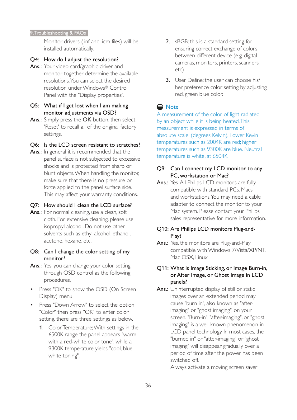 Philips 227E3QSU-00 User Manual | Page 38 / 41