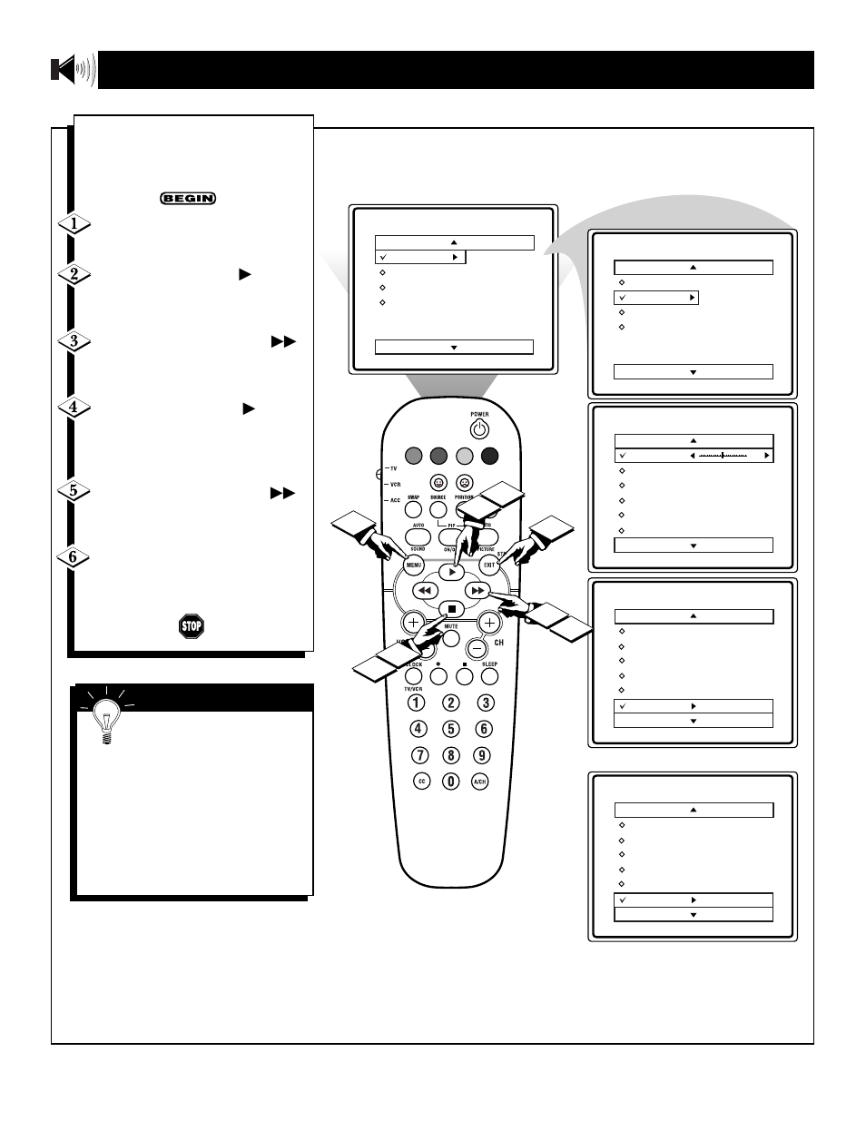 Etting the, Eceive, Tereo | Rogramming | Philips 32PS60B99 User Manual | Page 12 / 47