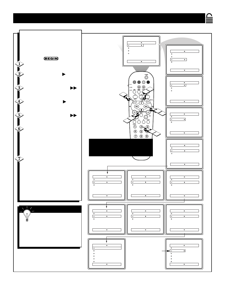 Etting up the, Ccess | Philips 32PS60B99 User Manual | Page 15 / 47