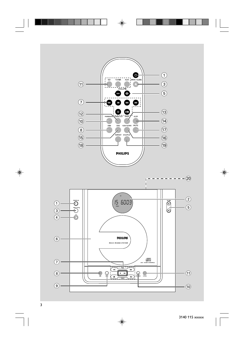 Philips MC235-37 User Manual | Page 3 / 20