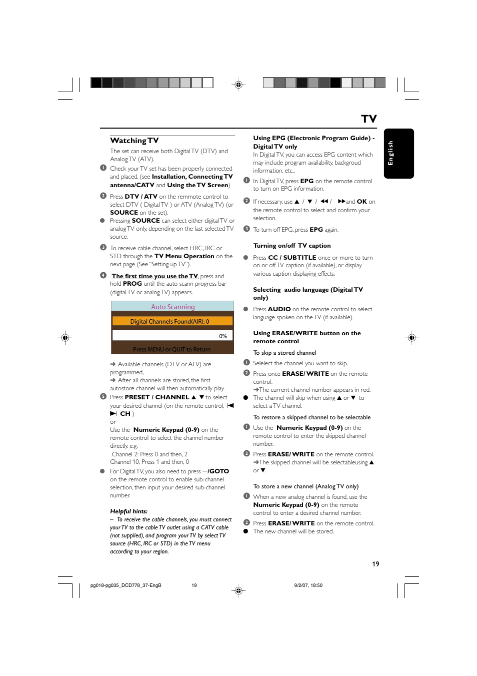 Philips DCD778-37B User Manual | Page 19 / 38