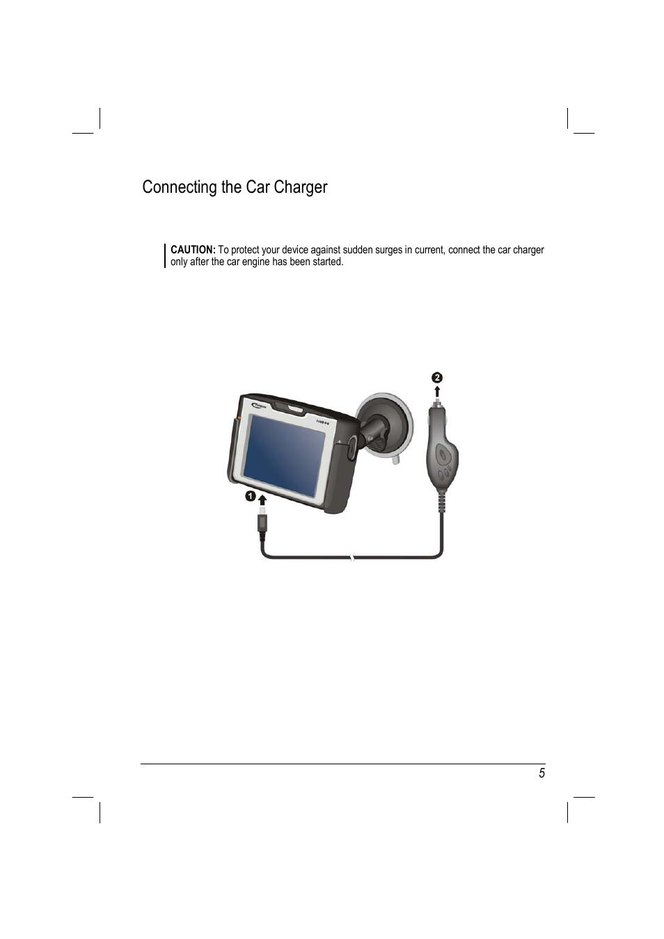 Connecting the car charger | ANUBIS R00 User Manual | Page 11 / 46