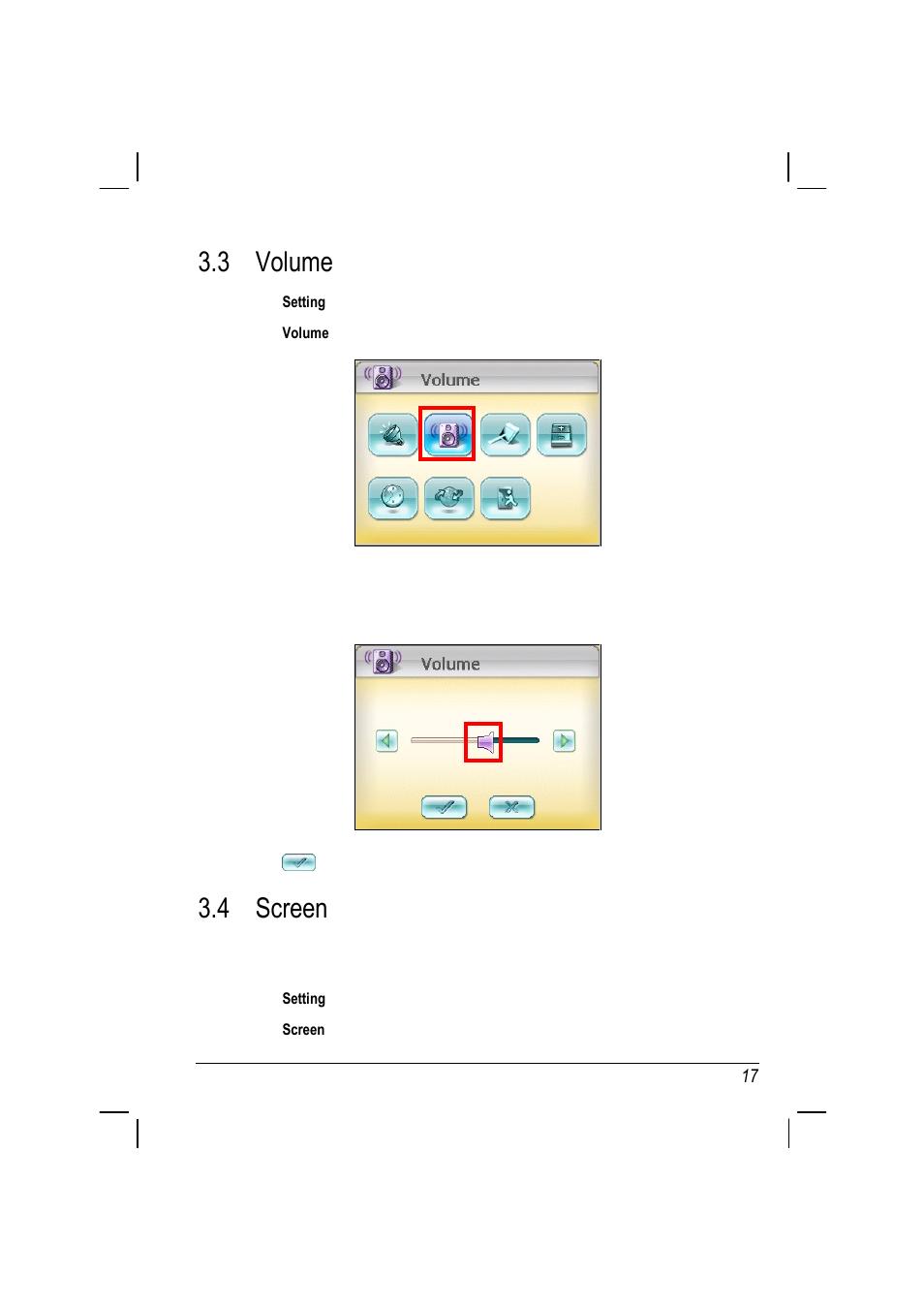 3 volume, 4 screen | ANUBIS R00 User Manual | Page 21 / 46