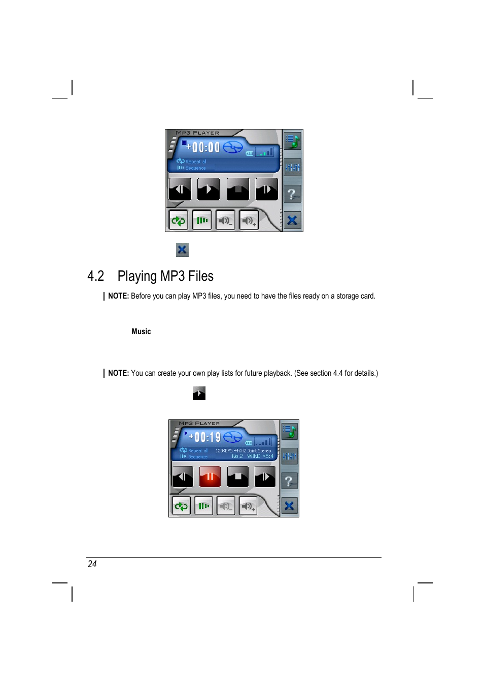 2 playing mp3 files | ANUBIS R00 User Manual | Page 28 / 46