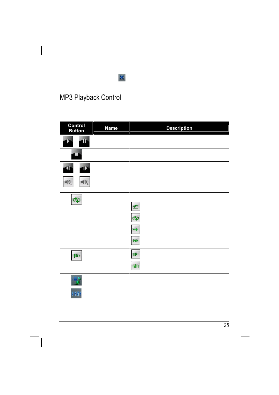 Mp3 playback control | ANUBIS R00 User Manual | Page 29 / 46