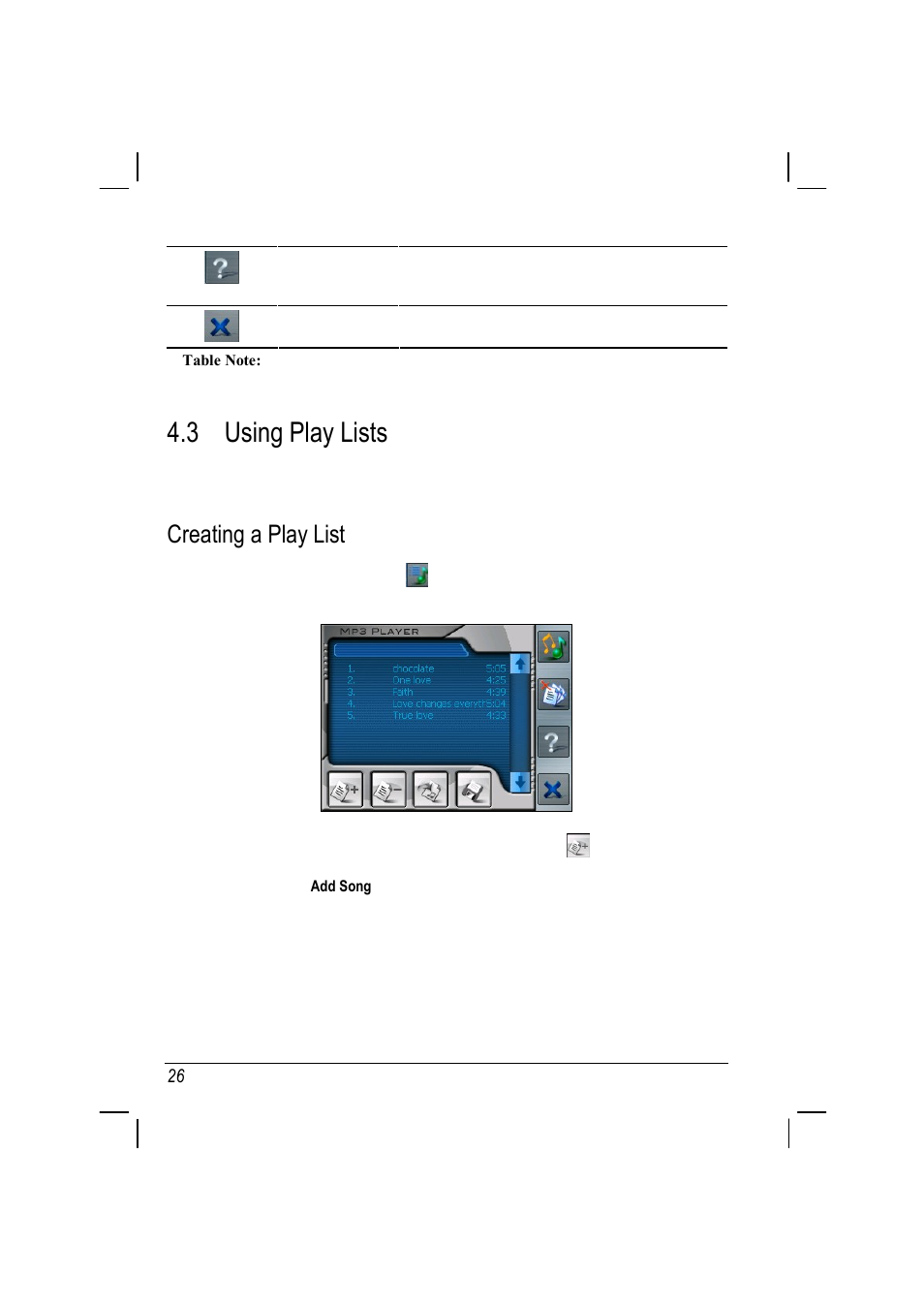 3 using play lists, Creating a play list | ANUBIS R00 User Manual | Page 30 / 46