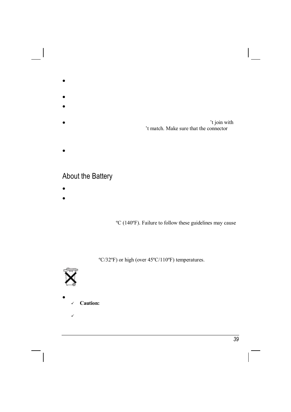 About the battery | ANUBIS R00 User Manual | Page 43 / 46