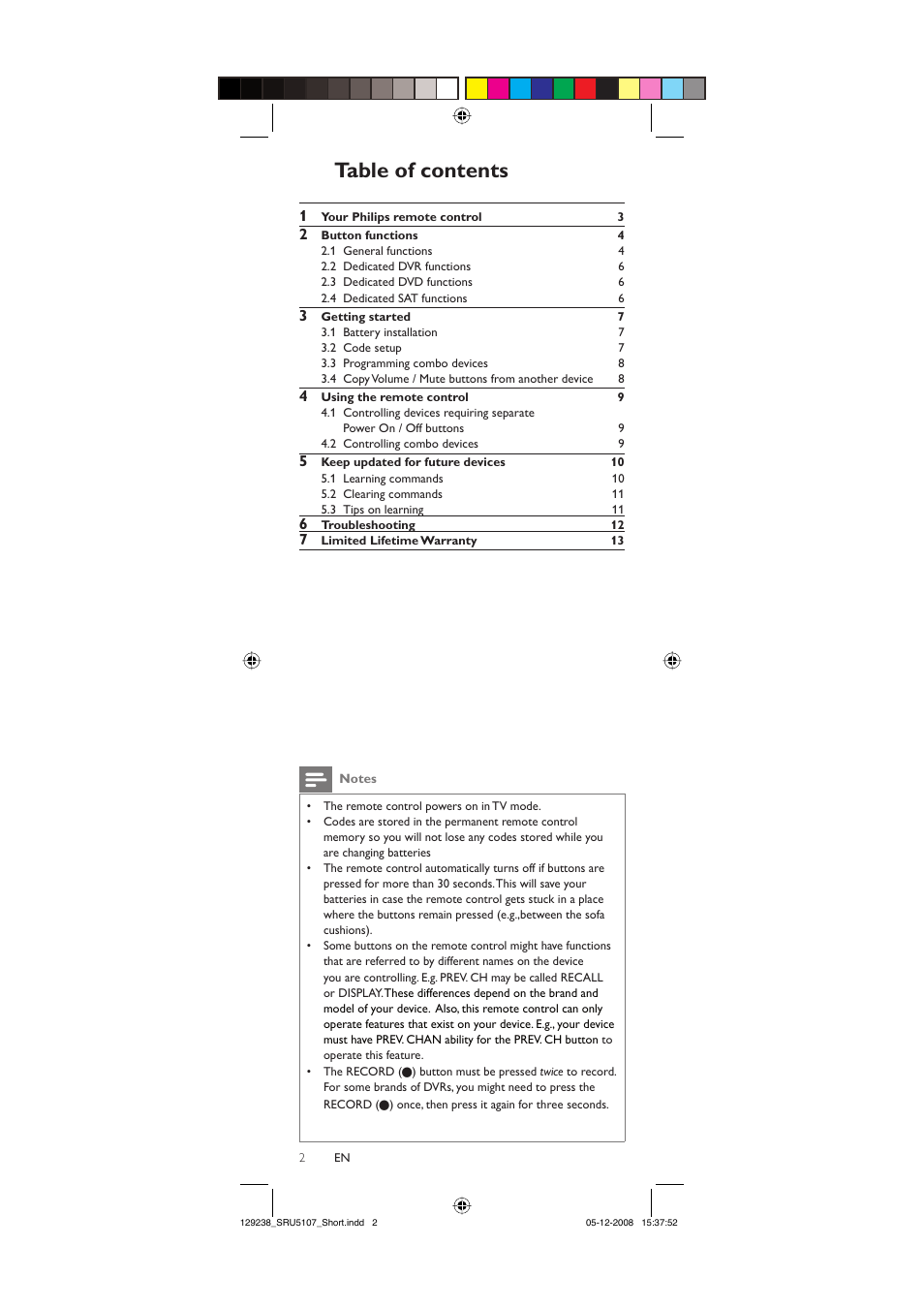 Philips SRU5107-27 User Manual | Page 2 / 40