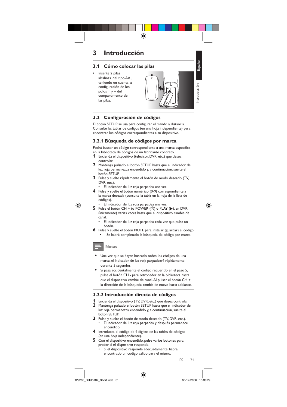 3 introducción | Philips SRU5107-27 User Manual | Page 31 / 40