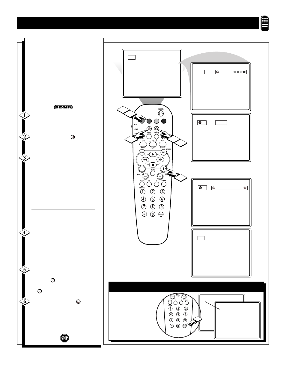 Sing the, Uadra, Uttons | Philips 32PS60B User Manual | Page 31 / 48