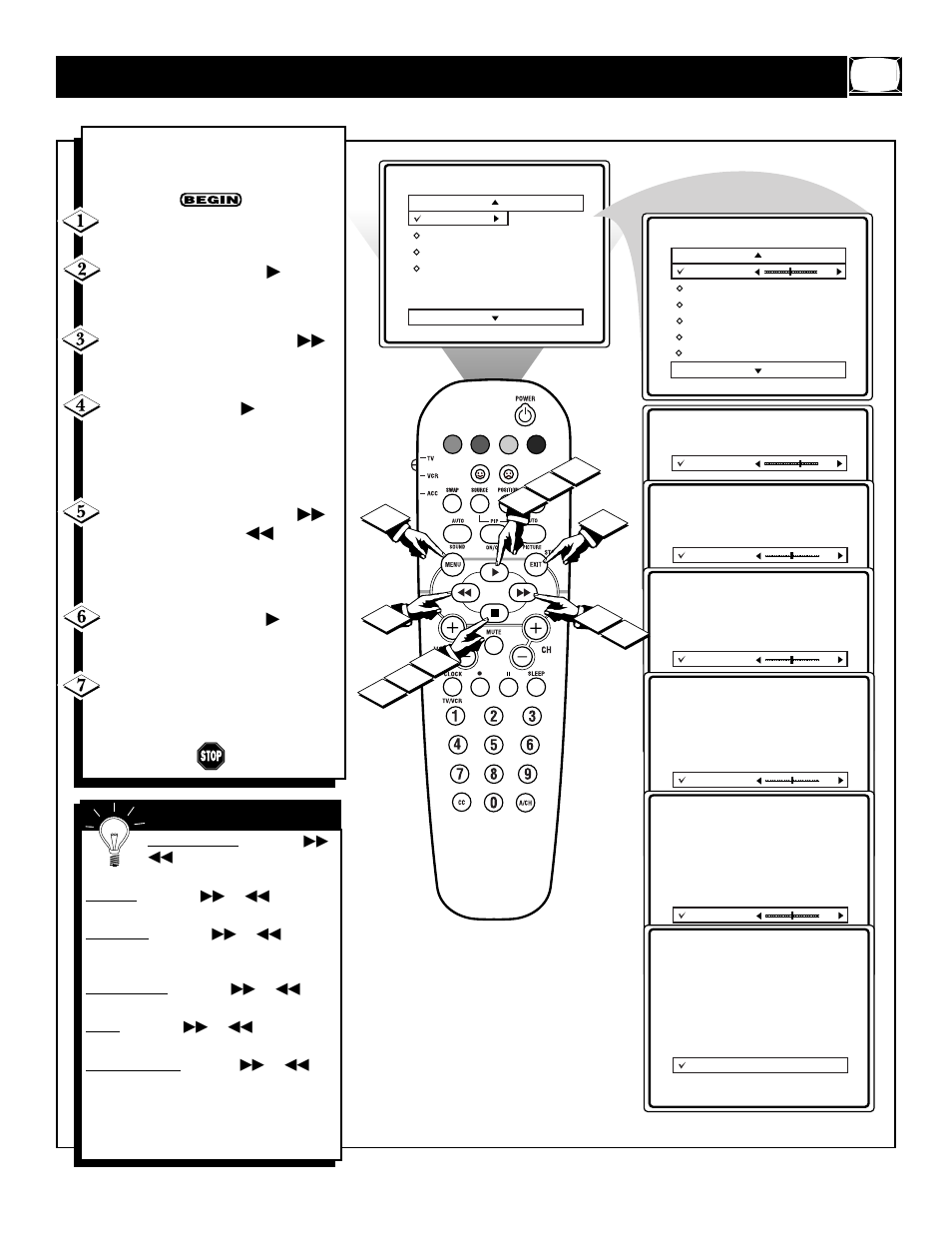 Ow to, Se the, Icture | Djustment, Ontrols | Philips 32PS60B User Manual | Page 5 / 48