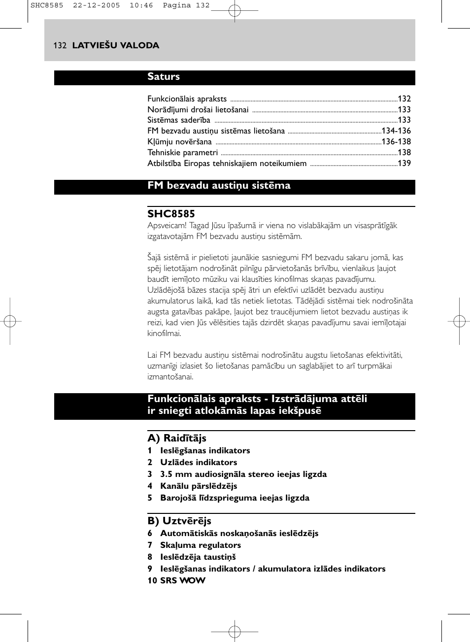 Philips SHC8585-05 User Manual | Page 132 / 149