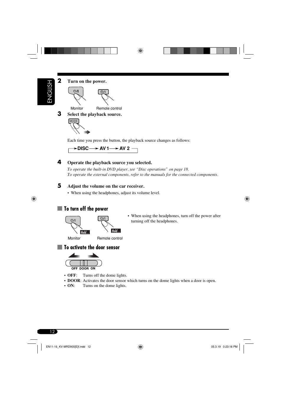 English 2 | JVC KV-MRD900 User Manual | Page 12 / 40