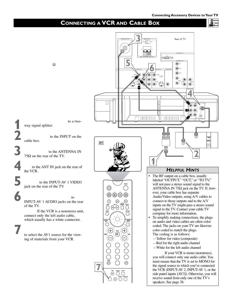 Onnecting a, Able, Elpful | Ints | Philips 55PW9383 User Manual | Page 9 / 72