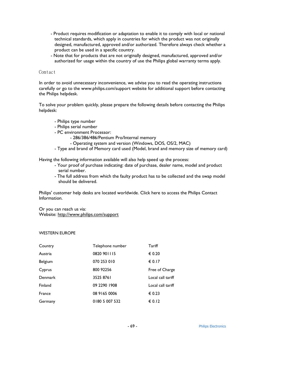 Philips 9FF2M4-37 User Manual | Page 70 / 86